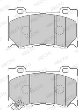 Necto FD7468A - Kit pastiglie freno, Freno a disco autozon.pro