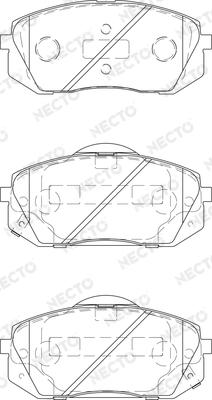 Necto FD7405A - Kit pastiglie freno, Freno a disco autozon.pro