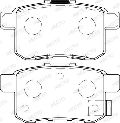 Necto FD7408A - Kit pastiglie freno, Freno a disco autozon.pro