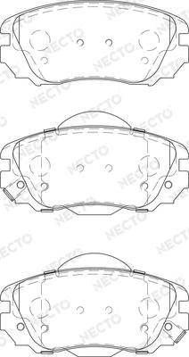 Necto FD7411A - Kit pastiglie freno, Freno a disco autozon.pro