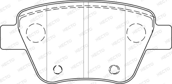 Necto FD7489A - Kit pastiglie freno, Freno a disco autozon.pro