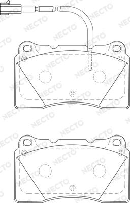 Necto FD7480A - Kit pastiglie freno, Freno a disco autozon.pro