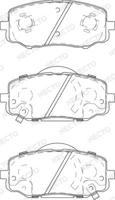 Necto FD7435A - Kit pastiglie freno, Freno a disco autozon.pro