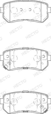 Necto FD7436A - Kit pastiglie freno, Freno a disco autozon.pro