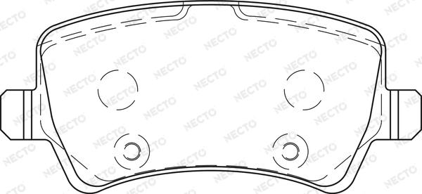 Necto FD7438A - Kit pastiglie freno, Freno a disco autozon.pro