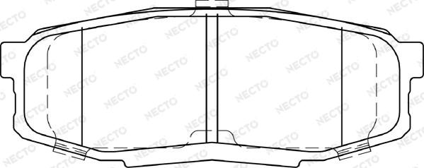 Necto FD7433A - Kit pastiglie freno, Freno a disco autozon.pro