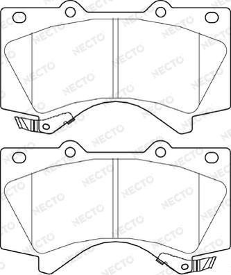 Necto FD7432A - Kit pastiglie freno, Freno a disco autozon.pro