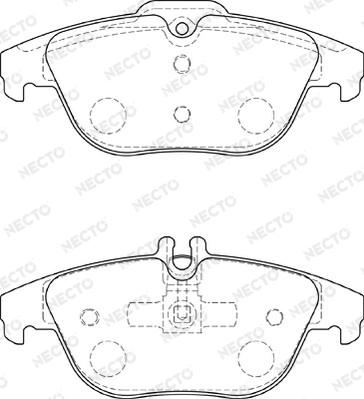 Necto FD7423A - Kit pastiglie freno, Freno a disco autozon.pro