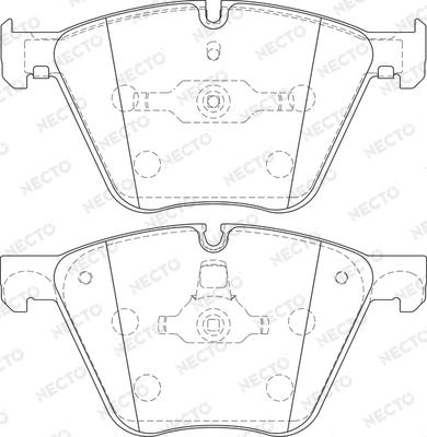 Necto FD7471A - Kit pastiglie freno, Freno a disco autozon.pro