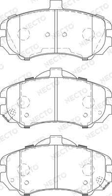 Necto FD7477A - Kit pastiglie freno, Freno a disco autozon.pro