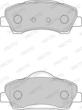 Necto FD7595A - Kit pastiglie freno, Freno a disco autozon.pro