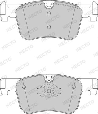 Necto FD7598A - Kit pastiglie freno, Freno a disco autozon.pro