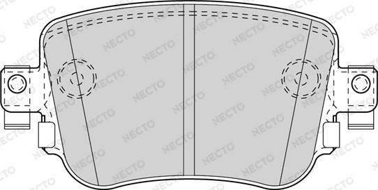 Necto FD7592A - Kit pastiglie freno, Freno a disco autozon.pro