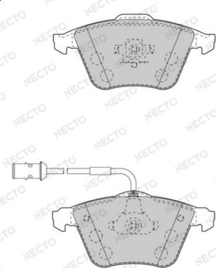 Necto FD7559A - Kit pastiglie freno, Freno a disco autozon.pro