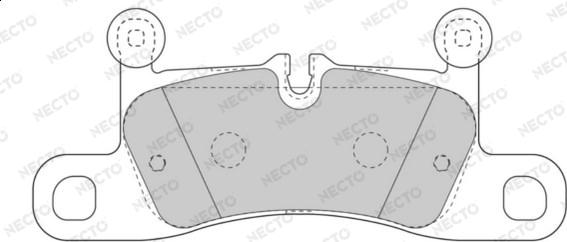 Necto FD7556A - Kit pastiglie freno, Freno a disco autozon.pro