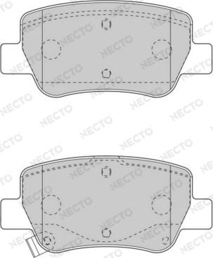 Necto FD7550A - Kit pastiglie freno, Freno a disco autozon.pro