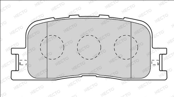 Necto FD7558A - Kit pastiglie freno, Freno a disco autozon.pro