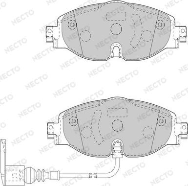 Necto FD7565A - Kit pastiglie freno, Freno a disco autozon.pro