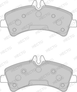 Necto FD7561V - Kit pastiglie freno, Freno a disco autozon.pro