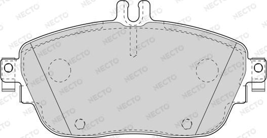 Necto FD7567A - Kit pastiglie freno, Freno a disco autozon.pro