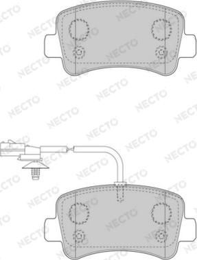 Necto FD7509V - Kit pastiglie freno, Freno a disco autozon.pro