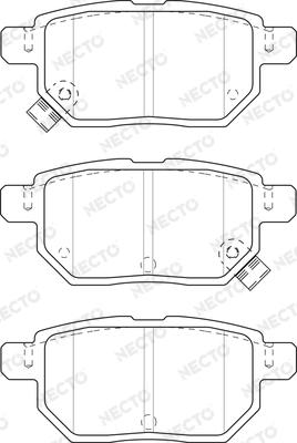 Necto FD7500A - Kit pastiglie freno, Freno a disco autozon.pro