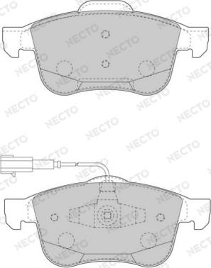 Necto FD7503A - Kit pastiglie freno, Freno a disco autozon.pro