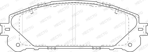 Necto FD7519A - Kit pastiglie freno, Freno a disco autozon.pro