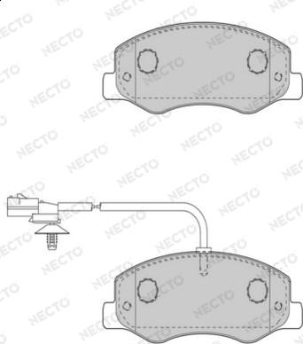 Necto FD7510V - Kit pastiglie freno, Freno a disco autozon.pro