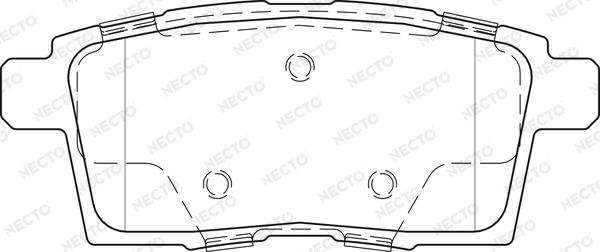 Necto FD7518A - Kit pastiglie freno, Freno a disco autozon.pro