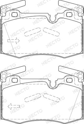 Necto FD7513A - Kit pastiglie freno, Freno a disco autozon.pro