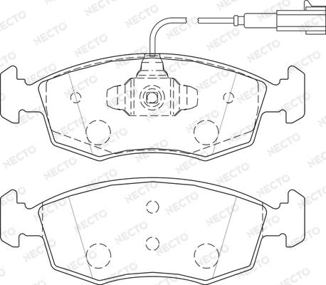 Necto FD7512A - Kit pastiglie freno, Freno a disco autozon.pro