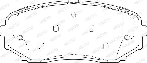 Necto FD7517A - Kit pastiglie freno, Freno a disco autozon.pro