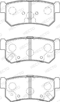 Necto FD7584A - Kit pastiglie freno, Freno a disco autozon.pro