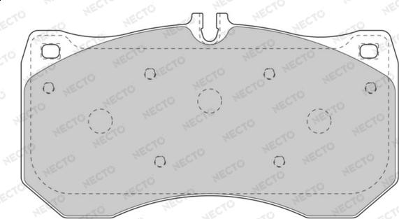 Necto FD7587A - Kit pastiglie freno, Freno a disco autozon.pro