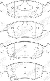 Necto FD7538A - Kit pastiglie freno, Freno a disco autozon.pro