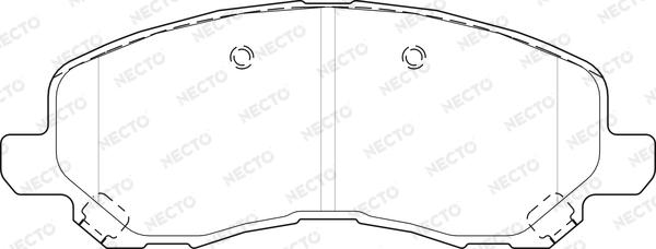 Necto FD7533A - Kit pastiglie freno, Freno a disco autozon.pro