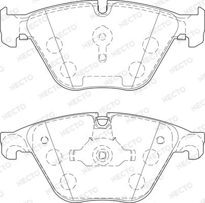 Necto FD7528A - Kit pastiglie freno, Freno a disco autozon.pro