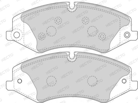 Necto FD7571A - Kit pastiglie freno, Freno a disco autozon.pro