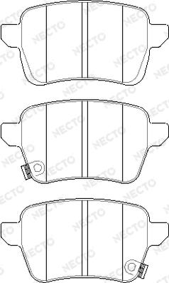 Necto FD7693A - Kit pastiglie freno, Freno a disco autozon.pro