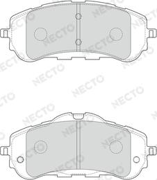 Necto FD7644A - Kit pastiglie freno, Freno a disco autozon.pro