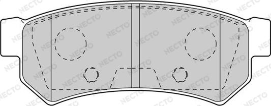 Necto FD7603A - Kit pastiglie freno, Freno a disco autozon.pro