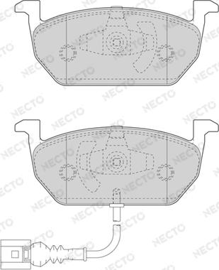 Necto FD7602A - Kit pastiglie freno, Freno a disco autozon.pro