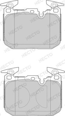 Necto FD7616A - Kit pastiglie freno, Freno a disco autozon.pro