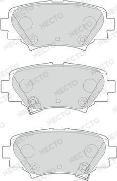 Necto FD7636A - Kit pastiglie freno, Freno a disco autozon.pro