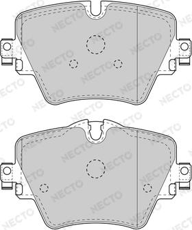 Necto FD7632A - Kit pastiglie freno, Freno a disco autozon.pro