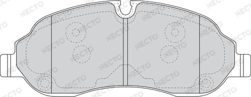 Necto FD7624V - Kit pastiglie freno, Freno a disco autozon.pro