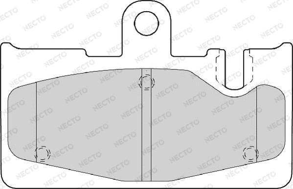 Necto FD7099A - Kit pastiglie freno, Freno a disco autozon.pro