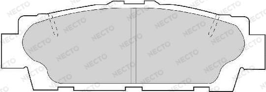 Necto FD7096A - Kit pastiglie freno, Freno a disco autozon.pro