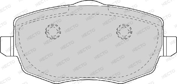 Necto FD7046A - Kit pastiglie freno, Freno a disco autozon.pro